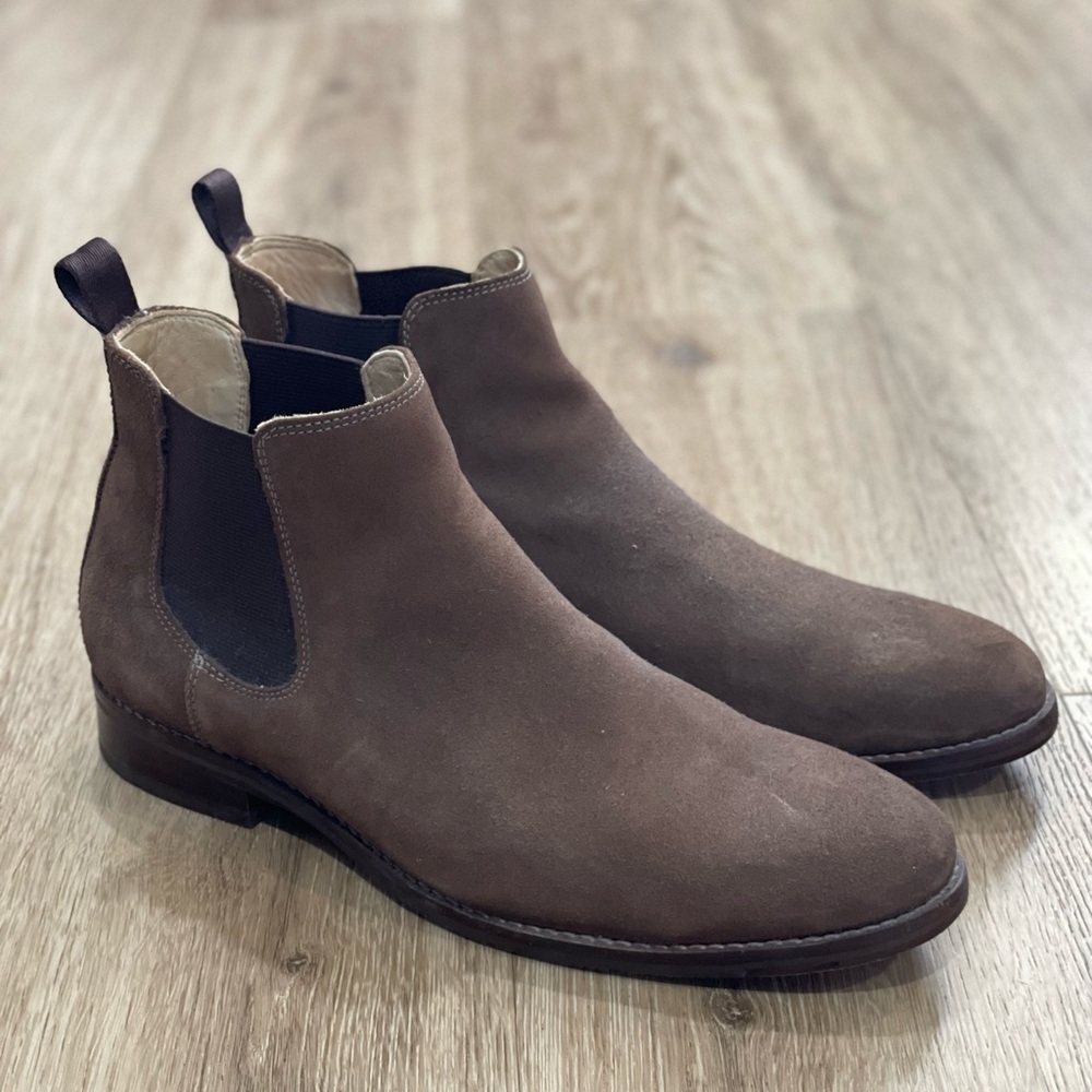 Johnston and Murphy sheepskin Chelsea boot